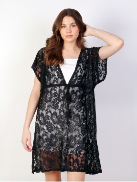 V-Neck Net Lace Fashion Top